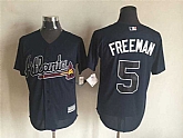 Majestic Atlanta Braves #5 Freddie Freeman Dark Blue MLB Stitched Jersey,baseball caps,new era cap wholesale,wholesale hats
